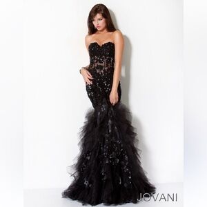 Jovani black/Silver size 8